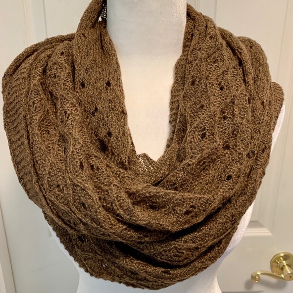 Large Open Knit Infinity Scarf/Wrap - Picture 2 of 8